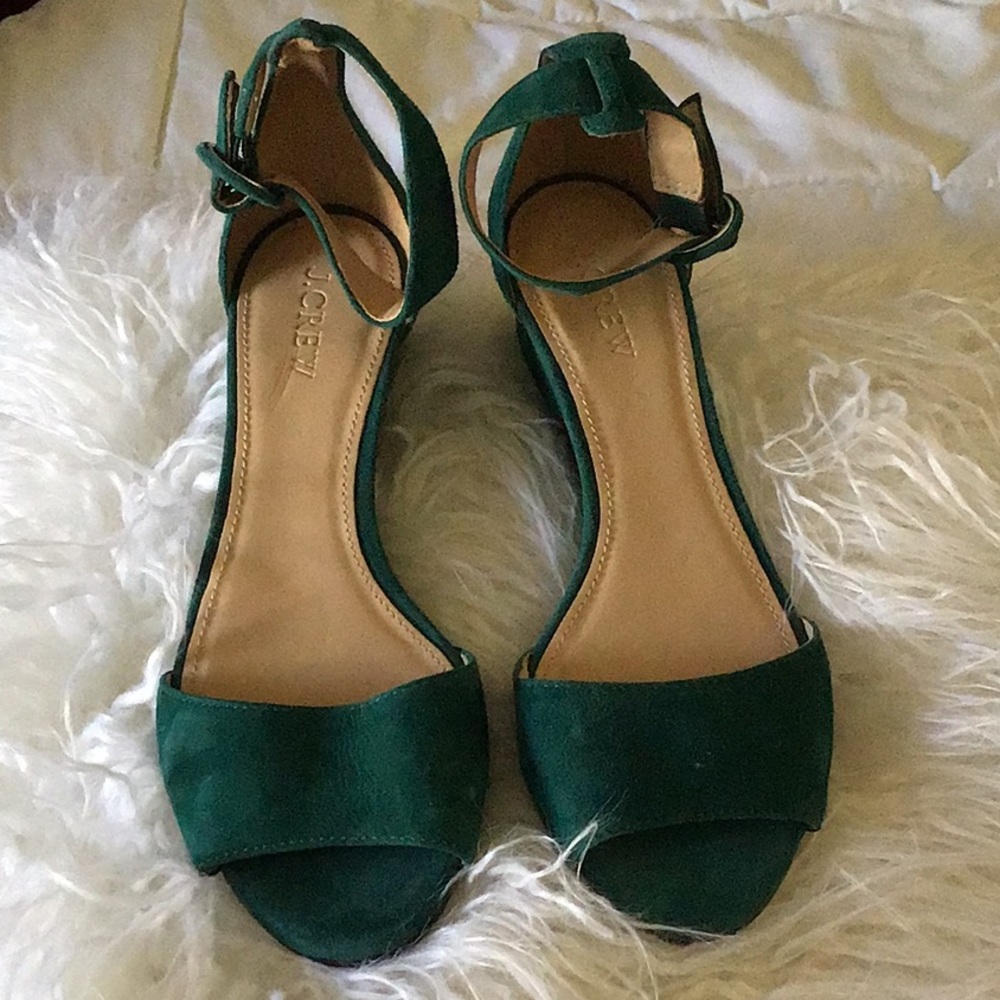 J crew platform sandals size 6.